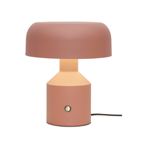 It's About Romi Table lamp iron Porto h.30x25cm/shade round dia.25x9cm, terra